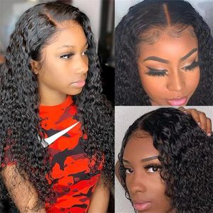 13x4 Deep Wave Front Wig Brazilian Full Lace Human Hair Wigs For Black Women Lace HD Wig Water Wave Frontal Lace Wig