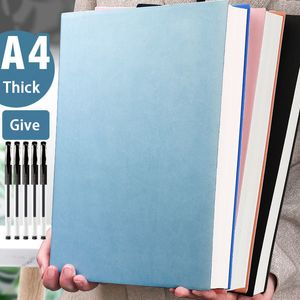 Блокнот A4 Notepbook Ultra Clound Colden Botpad Business Мягкая кожа работа Запись книга Книга Офис Снижание альбома Студенты милый 230704