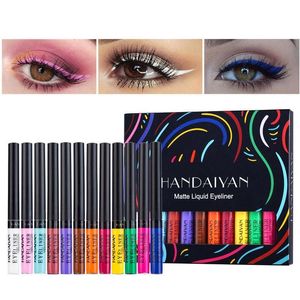 Eye Shadow/Liner Combination Eyeshadow Stick Makeup Matte Eye Shadow 12 Packs Eyeshadow Pigment Quick Dry Waterproof Eye Shadow Stick Liquid Cosmetics 230705