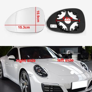 For Porsche 911 2012 2013 2014 2015 2016 2017 2018 Car Accessories Replace Outer Rearview Side Mirror Glass Lens with Heating