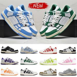 Skel Top Designer Shoes Men Women Low Sneakers Fashion Leather Trainers Bones Mens Platfor