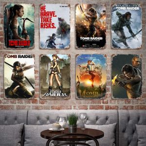 Burkar Shadow of the Tomb Raider The Forge Poster Vintage Tin Metal Sign Dekorativ plack för Pub Bar Man Cave Club Wall Decoration