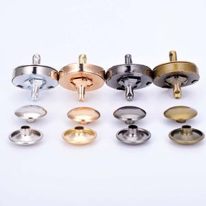 Portafogli 10 seggi Rivet raddoppiati Strong Snap magnetico Pulsanti per borse Accessori fai -da -te Pulsante del portafoglio Accessori 14 mm 18 mmfour Colore