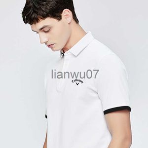 T-shirt da uomo 2023 Camicie da golf da uomo di marca di lusso New Fashion Sport Polo manica corta Polo traspirante QuickDrying Maglietta casual cool J230705