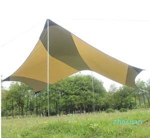 Beach Sun Shade Tent Shelter Outdoor Awning Gazebo Camping 2 Poles 550560cm Tents And Shelters5366819