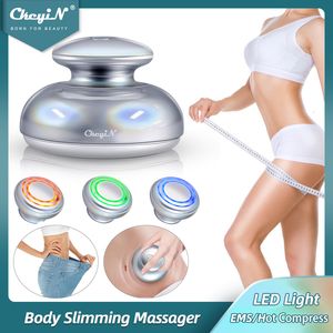 Back Massager CkeyiN Cordless Body Slimming Compress Fat EMS Sonic Vibration Waist Slimmer Anti Cellulite Lose Weight 230704