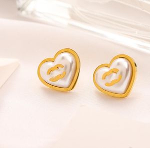 Designers Brand Earrings Letter Hoops Earring Stud Geometric Women 18k Gold Platedstainless Steel Wedding Party Jewerlry Gifts Accessories Zg1898