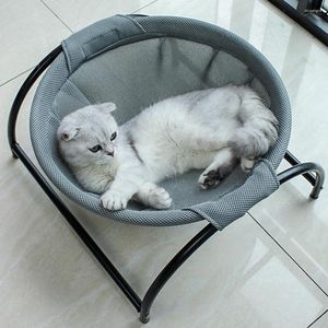 Camas para gatos Cama para cães Rede para animais de estimação Suprimentos para dormir independentes Lavagem estável Destacável Respirabilidade Fácil montagem em ambientes internos