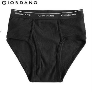 Giordano Men Cueca Cueca Masculina Cueca Sólida Masculina Giordano Ropa Interior Cueca Masculina Pacote com 6 Cuecas Masculina Hombre293g