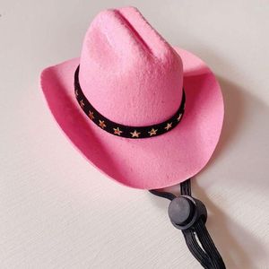 Dog Apparel Non-woven Fabric Stylish Pets Star Cowboy Hat Soft Comfortable Adjustable Straps Caps Street Parties Po Props For Cats Dogs
