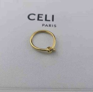 Yeni tasarımcı yüzük düğümleme kadınlık gelişmiş atmosfer basit serin stil kişiselleştirilmiş parmak
