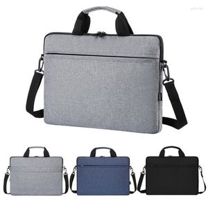 Briefcases Laptop Bag 15 Inch Notebook Handbag Light Portable Computer Document Briefcase For Men Women Organizer Storage