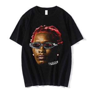 メンズTシャツラッパーヤングサググラフィックTシャツ男性女性ファッションヒップホップストリートスタイルTシャツ夏のカジュアルショートスリーブティーシャツ特大Y11