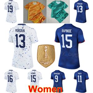 Seleção nacional de futebol feminino Alex Morgan Jerseys Megan Rapinoe Julie Ertz Girma OHara Cook Sonnett Fox Sanchez DeMelo Horan Sullivan Lady Football Shirt Kits MeiGuo