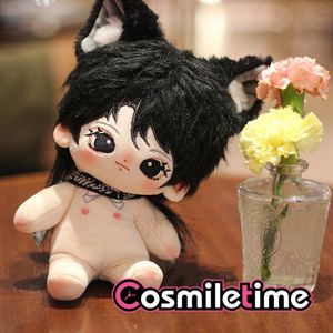 Dockor Inga attribut Monster Wolf Plysch 20cm Doll Stuffed Dress Up Cospslay Anime Toy Figur Julpresenter 230704