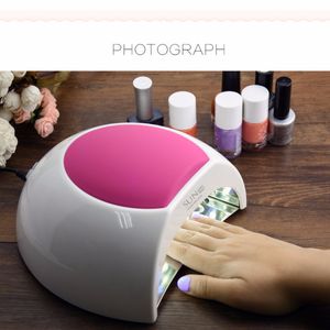 Secadores de unhas 48W LED Light para com lâmpada UV Gel Polishing Dryer Manicure 10s 30s 60s 90s Low Heat Mode 230704