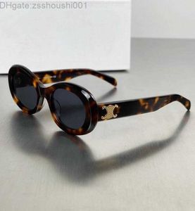 2023 Retro cat's eye sunglasses for women CE's Arc de Triomphe oval French high street WITH BOX FG6F