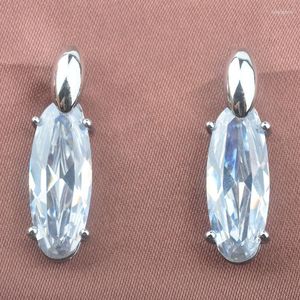 Stud Earrings 2023 925 Silver White Cubic Zirconia For Women Studs Jewelry LS050
