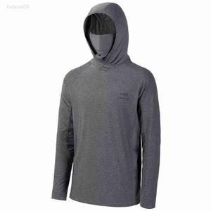 Angeln Zubehör Bassdash UPF 50+ Herren Langarm-Angelhemd mit Maske UV-Halsmanschette Kapuzenpullover hält Kopf und Gesicht warm Outdoor Wandern Laufen HKD230706