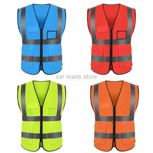 Other High Visibility Road Working Reflective Vest Outdoor Motorcycle Cycling Safety Waistcoat Clothing Reflective Jacket 230706