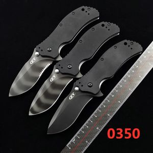 ZT0350 Нож допуск BK TIGER 0350TS Zero Flipper 3 25 S30V 0350 Стрипевая простая лезвия черная ручка G10 RANDLES EDC C222P