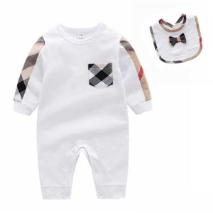 Rompers Desginer Baby Clothingbabys قطعة واحدة من ملابس الربيع والقطن الخريف المولود بيجاماس نسائي تسلق الملابس 283C تسليم التسليم dhuyb