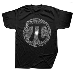 Мужские рубашки T смешные 3 14 Pi Номер символ математическая наука Графическая хлопковая уличная одежда с коротким рукавом подарки на день рождения летняя футболка