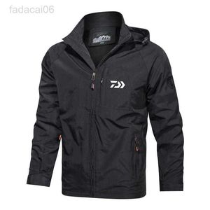 Accessori per la pesca Inverno Uomo Tattico Outdoor Giacca da pesca sportiva Giacca a vento Cappotto con cappuccio Plus Size Maglie da pesca traspiranti antivento Outwear HKD230706