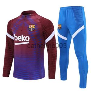 Мужские спортивные костюмы 2023 Новая версия игрока Barcelona Football Suit Barca Set для взрослых мальчиков.