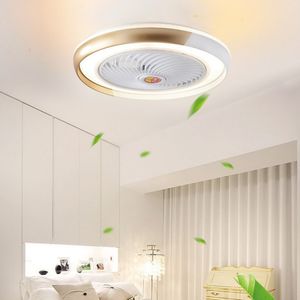 Ceiling Fan with Light Remote Control Bedroom Decorative Ventilation Light 50cm Air Invisible Silent