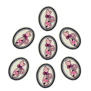 Toppe per gatti fai-da-te per abbigliamento patch ricamate in ferro applique ferro su toppe accessori per cucire adesivi per badge per borse per vestiti DZ247Q