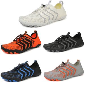 2023 wear resistant casual mesh beach wading shoes men black blue white orange for all terrains