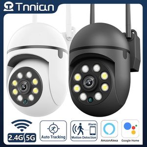 IP -камеры Tnnian 3MP 5G Wi -Fi Supiillance Camera Camera Auto Trupo -Coluts Night Vision Mini Outdoor Waterpter PTZ IP -камера Security Alexa 230706