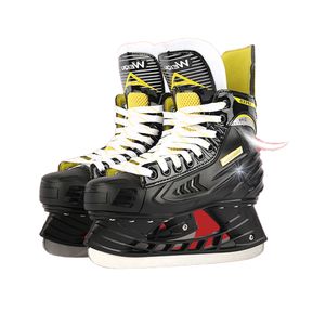 Pattini da ghiaccio Scarpe da hockey Scarpe da pattinaggio professionale Lama termica Addensare Acciaio al carbonio Adolescenti adulti Bambini 230706