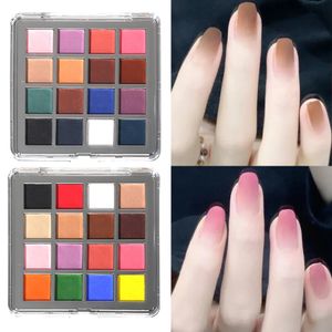 Unha Glitter 16 Cores Gradient Nails Powder Solid Magic Glitters Pink Morandi Macaron Color Manicure Polish Pigment Dust Decorations #JBF1 230705