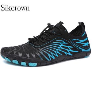 Vandring Skor Barfota Skor Män Vandring Fivefinger Beach Aqua Simma Sandaler Dränering Vada Båtliv Fiske Surfing Sneakers Vandring Ungdomssko HKD230706