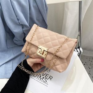 Fashion handbag designer women's square buckle mini chain fashion brand classic messenger bag fashion coin purse