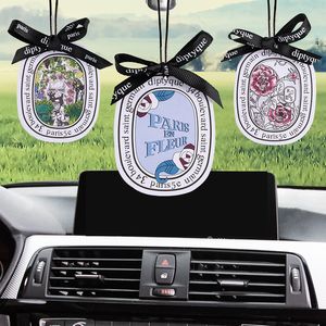 Car Air Fresheners Hanging Designer Fashion Scented Papers with Different Smell for Car Home Cabinets Decor