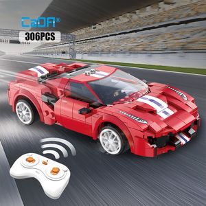 Diecast Model Cada Cade Cide Remote Control Racing Car Compatible MOC Building Blocks RC Super Sport Bricks Детские мальчики подарки игрушки 230705