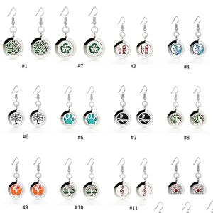 Dangle Chandelier 12 Styles Essential Oil Diffuser Stainless Steel Earrings For Magnetic Aromatherapy Locket Drop Hypoallergenic J Dh3Sh