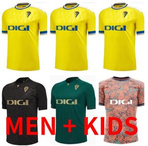 Maillots de football Cadix 2023 2024 Sponsor CADIZ CF Negredo camisetas de futbol 23 24 LOZANO ALEX Bodiger Juan Cala CAMISETA A LIGA Maillots de football hommes pré-match