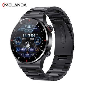 Orologi intelligenti Telecamere dome MELANDA 2023 Nuova chiamata Bluetooth Smart Men Full Touch Fitness Tracker Cardiofrequenzimetro Smart per Android IOS x0706