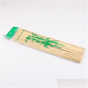 Bbq Tools Accessories 2000 Pieces 30X0.3Cm Natural Bamboo Skewers Sticks Picks Barbeque Fruit Kabob Kebab Fondue Grilling Stick Sk Dhyji