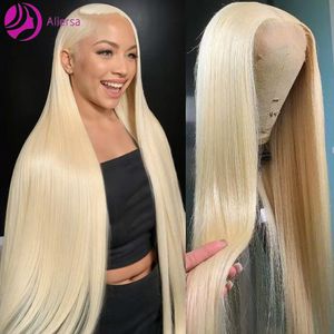 613 Blonde Lace Front Wig Human Hair 13x4 210%Density Brazilian Virgin Straight Human Hair Lace Frontal Wig Pre Plucked with Baby Hair for Women Blonde Color