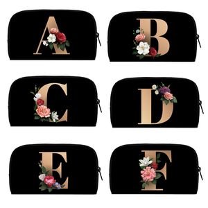 A-Z 26 Initial Letter Printed Wallets Bridesmaid Party Handbags Bridal Women Clutch Bag Men Purses Phone Money Holder Organizers