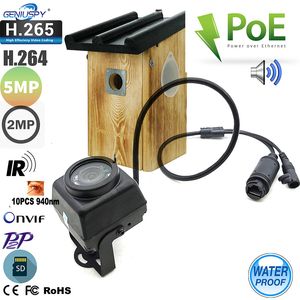 IP -камеры Small Outdoor mini ir ip poe -камеры Night Vision IPC Широкологическое аудио видео наблюдение камеры P2P на Vif Bird Cage 230706