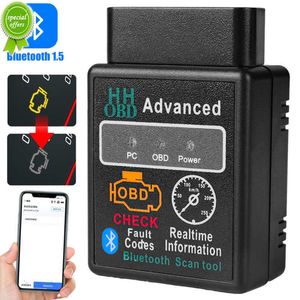 New Elm327 V1.5 Code Reader OBD2 OBDII Car Bluetooth-Compatible Diagnostic Tool Diagnosis Scanner for Android IOS Windows