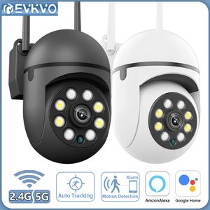 Câmeras IP EVKVO 3MP 5G WIFI Câmera de Vigilância Rastreamento Automático Full Color Night Vision Mini Outdoor Waterpter PTZ Câmera de Segurança IP Alexa 230706