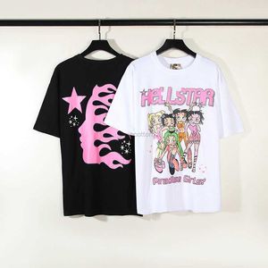 Designer Fashion Clothing Tees Tshirts Chaopai High Street Short Sleeve T-shirt Hellstar Paradise Girls Tee Lauriins Style Rock Hip hop