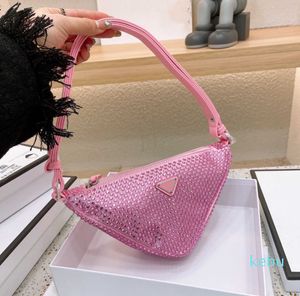 Дизайнеры мешков на плечах, покрытые кристаллами Diamante Bags Luxury Fashion Smidges для девочек, качественные дизайнер бродяга Hobo Plound